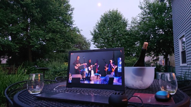 photo of our outdoor concert from Ken